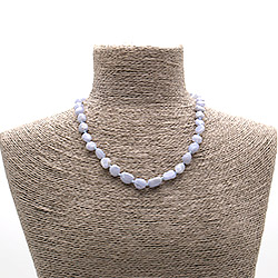 Бусы из сапфирина галтовка 10*8 мм