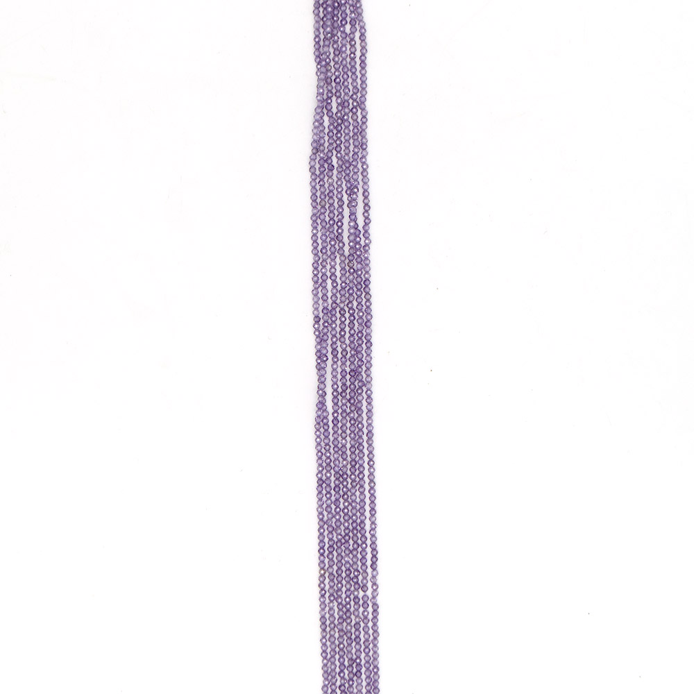 Фото товара циркон цвет аметист лавандовый темный грань 2 мм