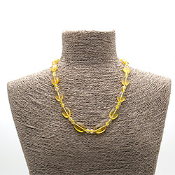 Бусы из цитрина таблетка