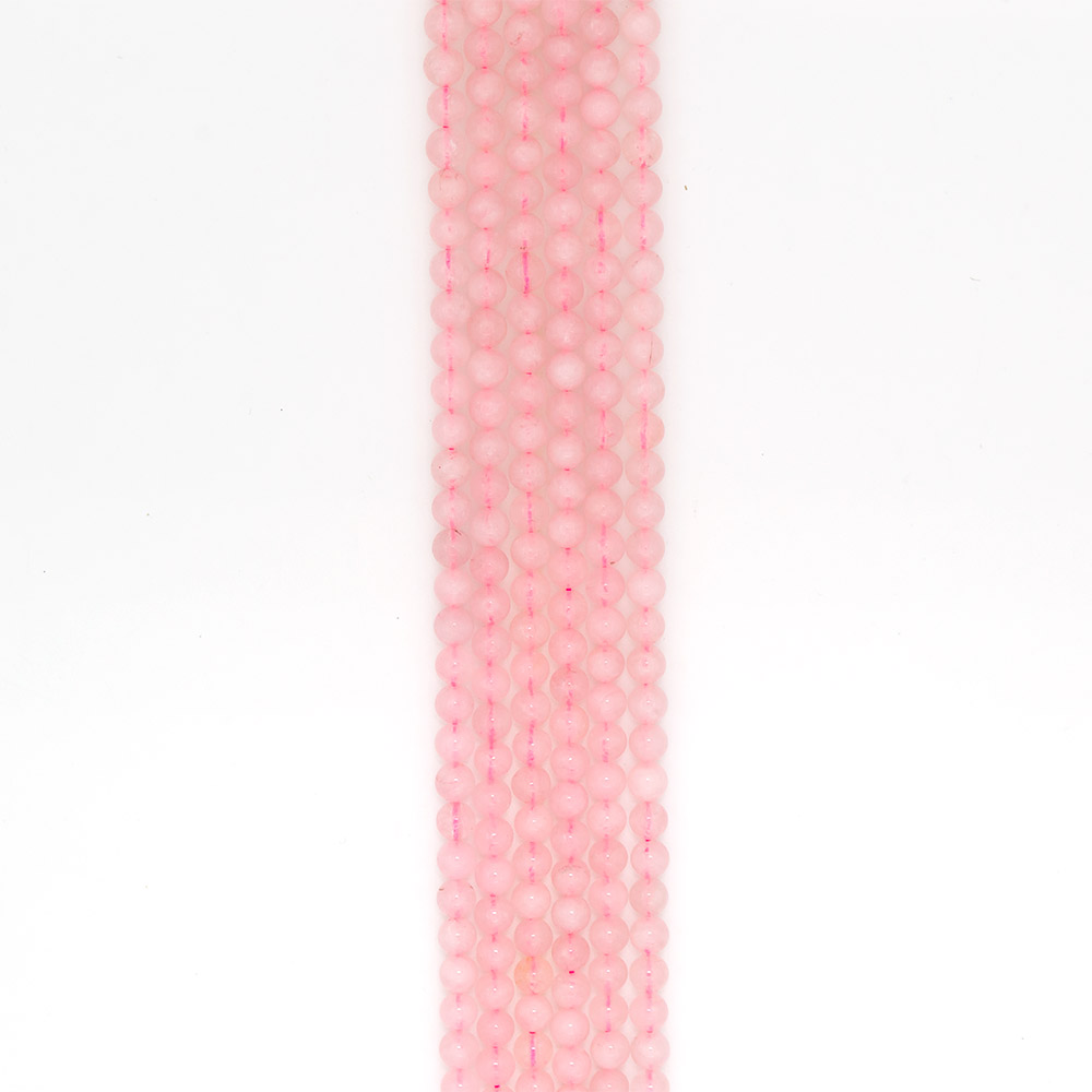 Фото товара розовый кварц  8 мм 3 сорт