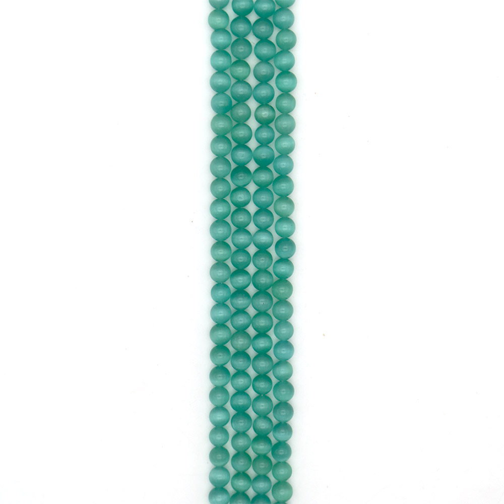 Фото товара кошачий глаз имитация цвет мята 10 мм 