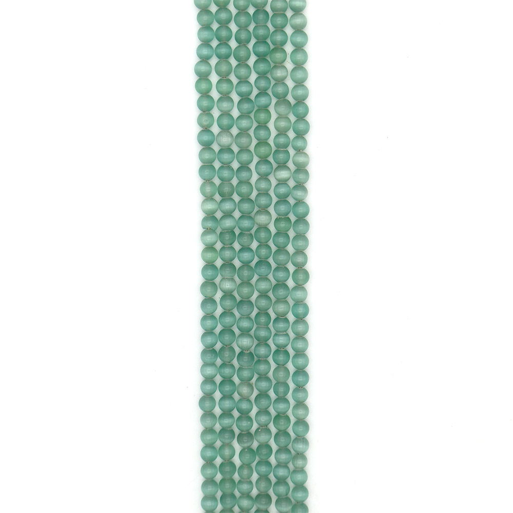 Фото товара кошачий глаз имитация цвет мята 8 мм