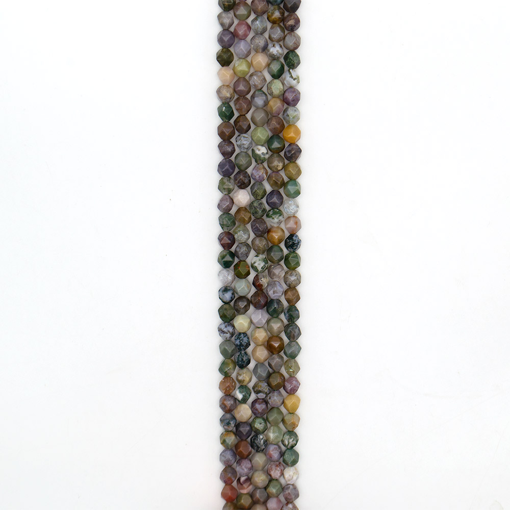 Фото товара микс яшма,агат,халцедон крупная грань 8мм