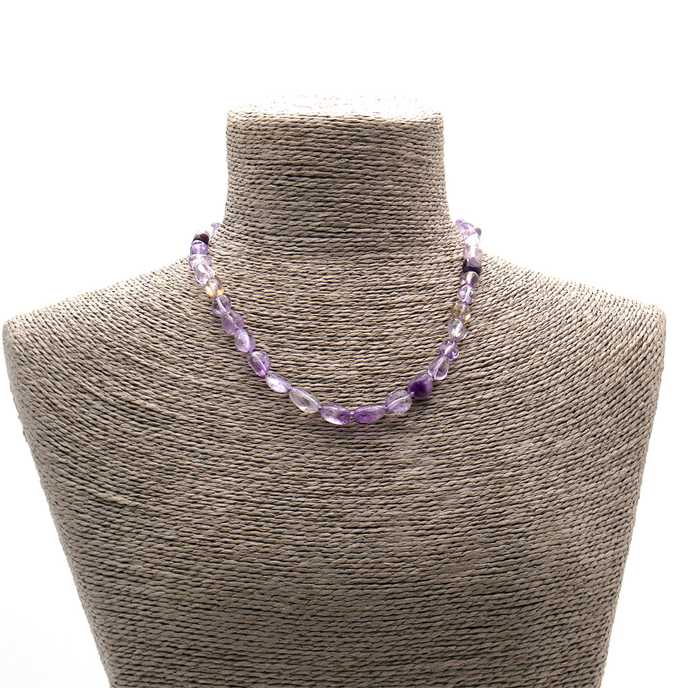 Фото товара бусы из аметрина галтовка 10*8 мм