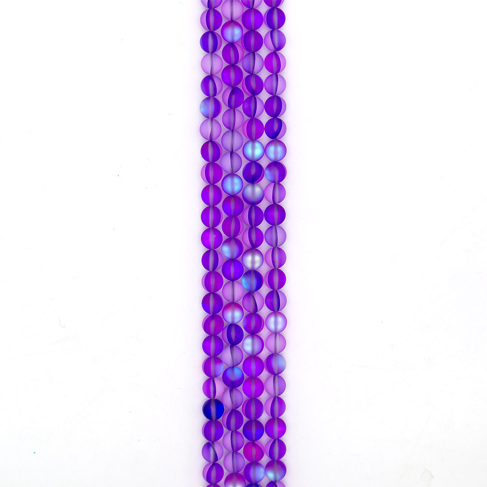 Фото товара опал синтетический цвет фиолетовый 10 мм