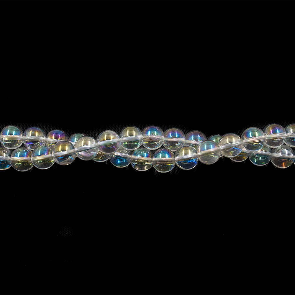 Фото товара опал синтетический цвет белый шар 8 мм