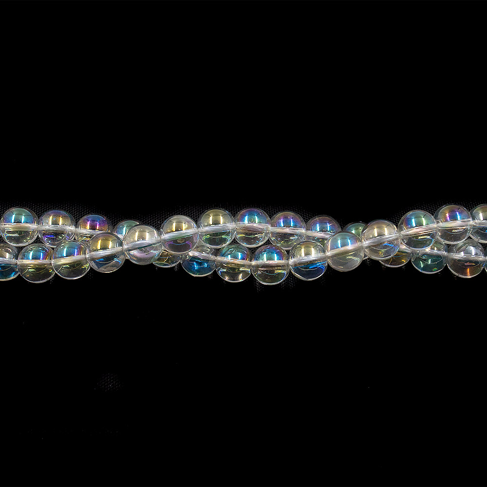 Опал синтетический цвет белый шар 8 мм