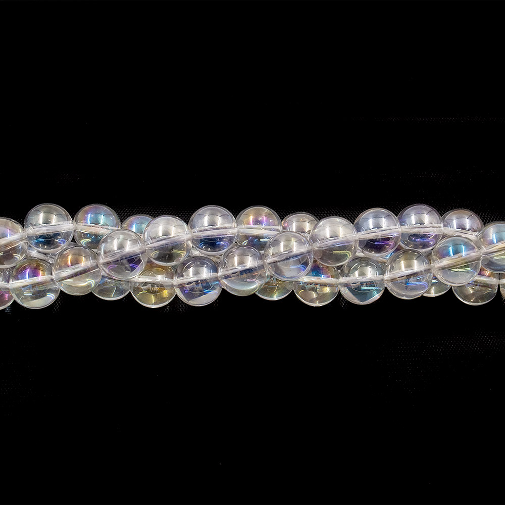 Фото товара опал синтетический цвет белый шар 10 мм