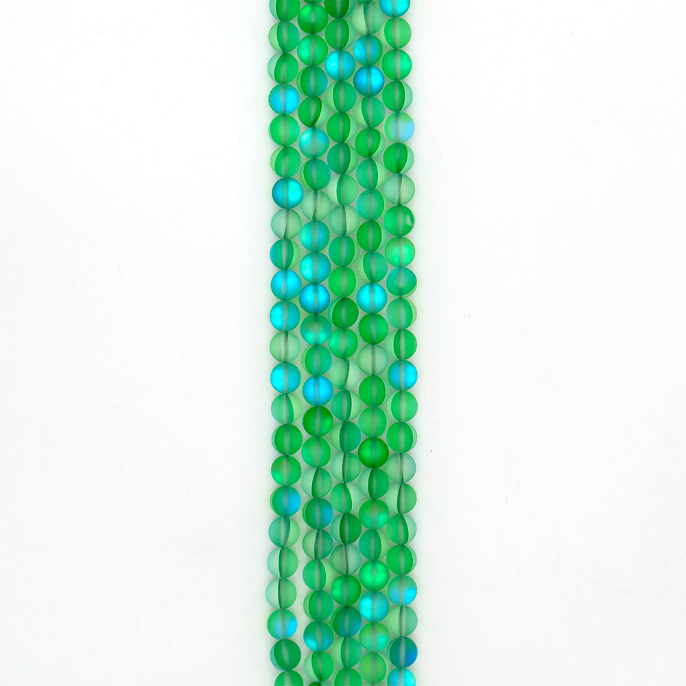 Фото товара опал синтетический цвет зеленый 10 мм