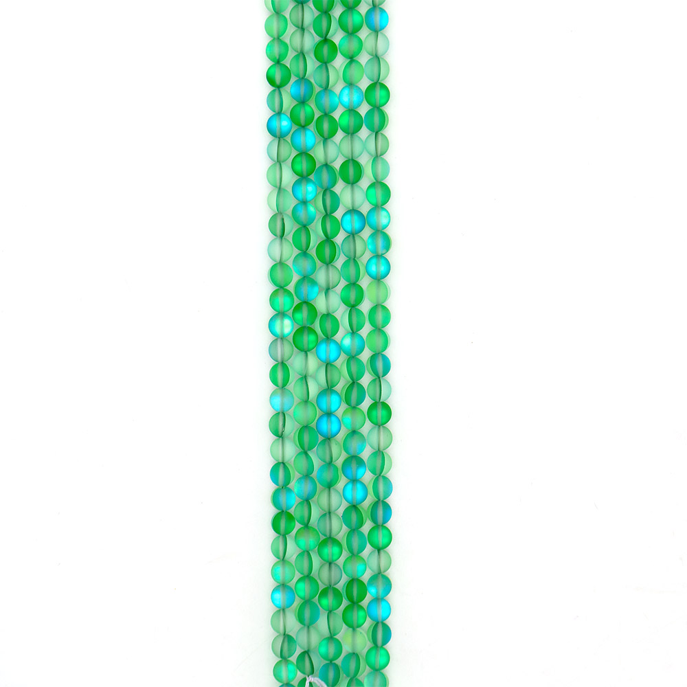 Фото товара опал синтетический цвет зеленый 8 мм