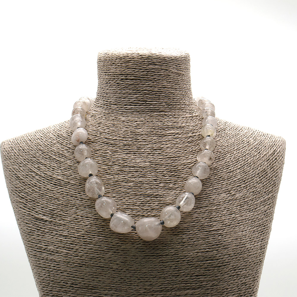 Фото товара бусы из карца галтовка круглая