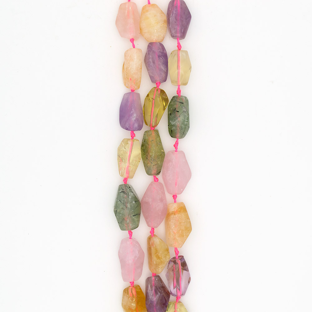 Фото товара цитрин,аметист,розовый кварц,пренит галтовка 37*22 мм