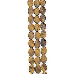 Тигровый глаз таблетка витая 25*18 мм