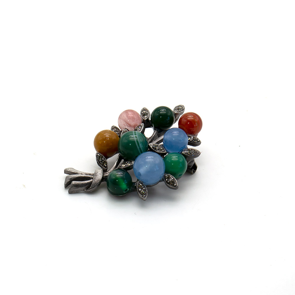 Фото товара брошь "букет 9 шариков" микс камней а0429
