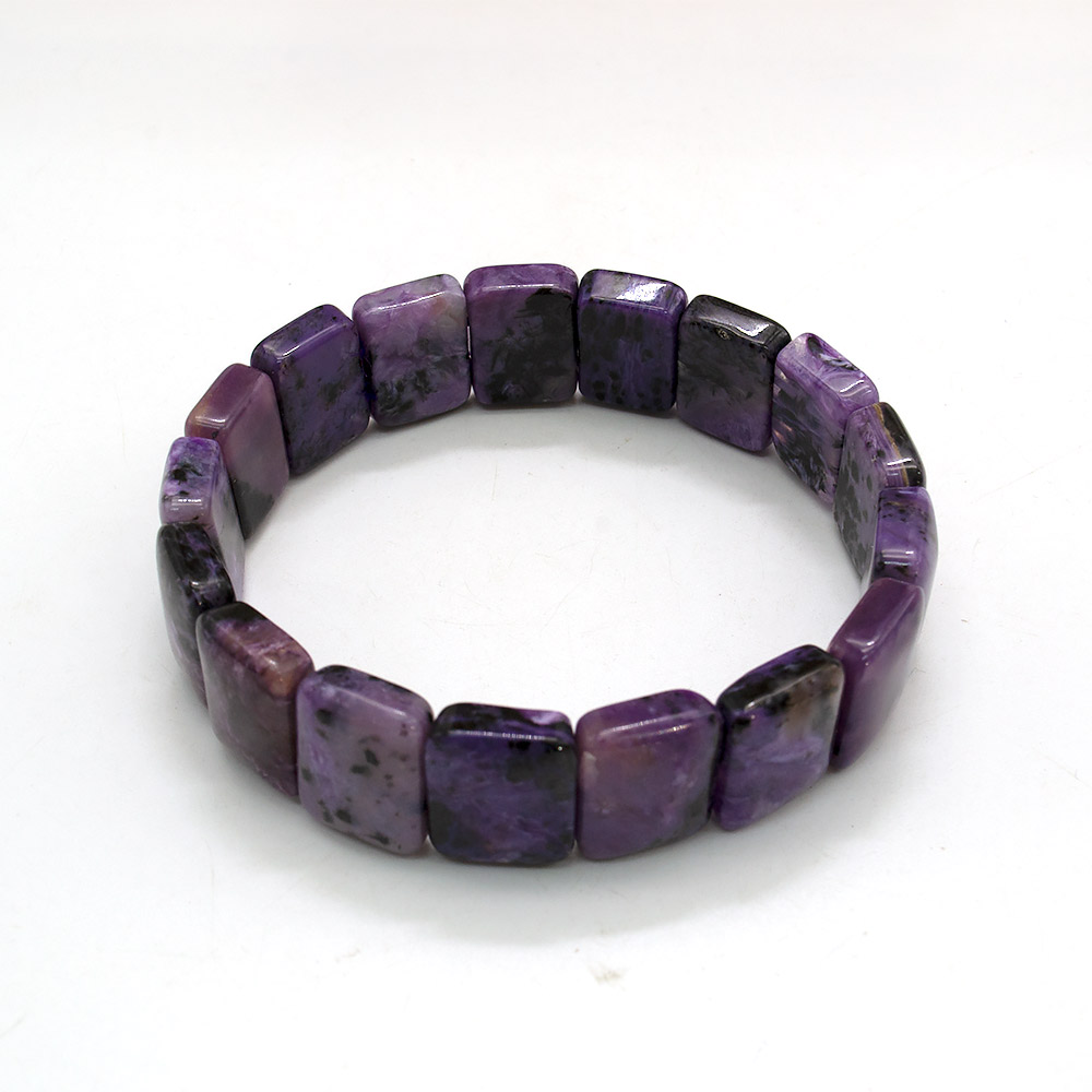 Фото товара браслет из чароита прямоуголник 16*12 мм