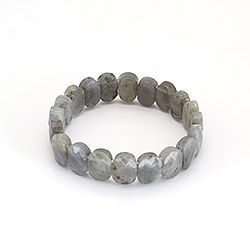 Браслет из лабрадора овал 16*10 мм грань