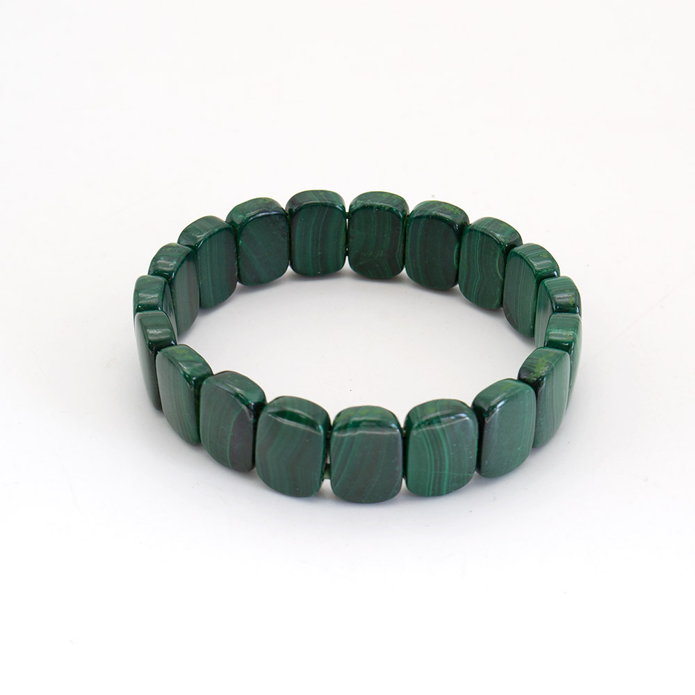 Фото товара браслет из малахита прямоугольник 14*10 мм