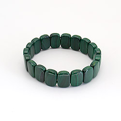 Браслет из малахита прямоугольник 14*10 мм
