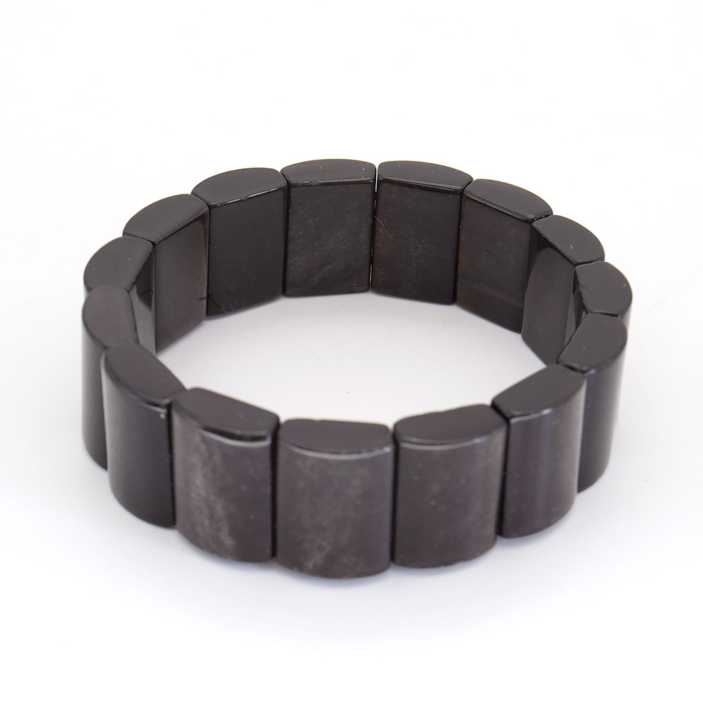 Фото товара браслет из обсидиана прямоугольник 21*15 мм