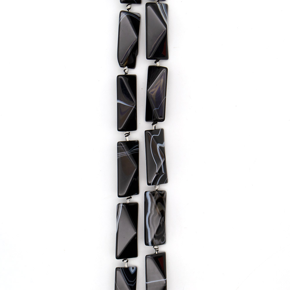 Фото товара агат октаэдр цвет черный 39*20 мм