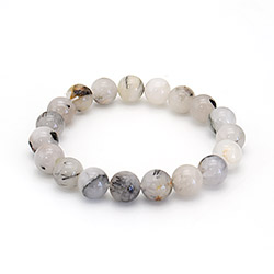 Браслет из кварца волосатика шар 10 мм