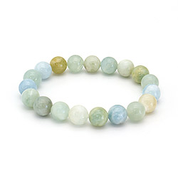 Фото товара браслет из микса аквамаринов 10 мм