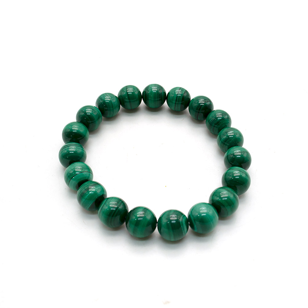 Фото товара браслет из малахита 4 мм грань