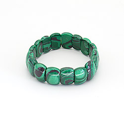 Браслет из малахита имитации прямоугольник 15*10 мм