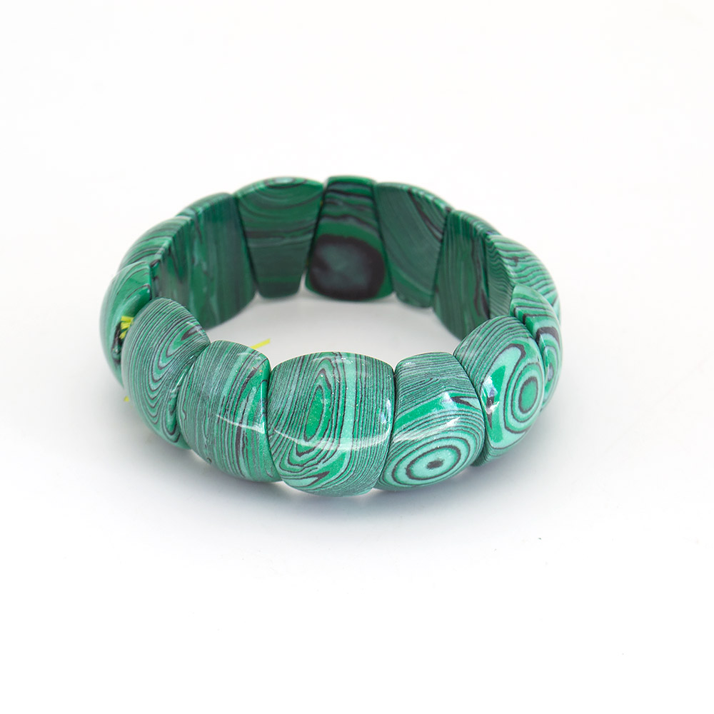 Фото товара браслет из малахита имитации сегмент 20*16 мм
