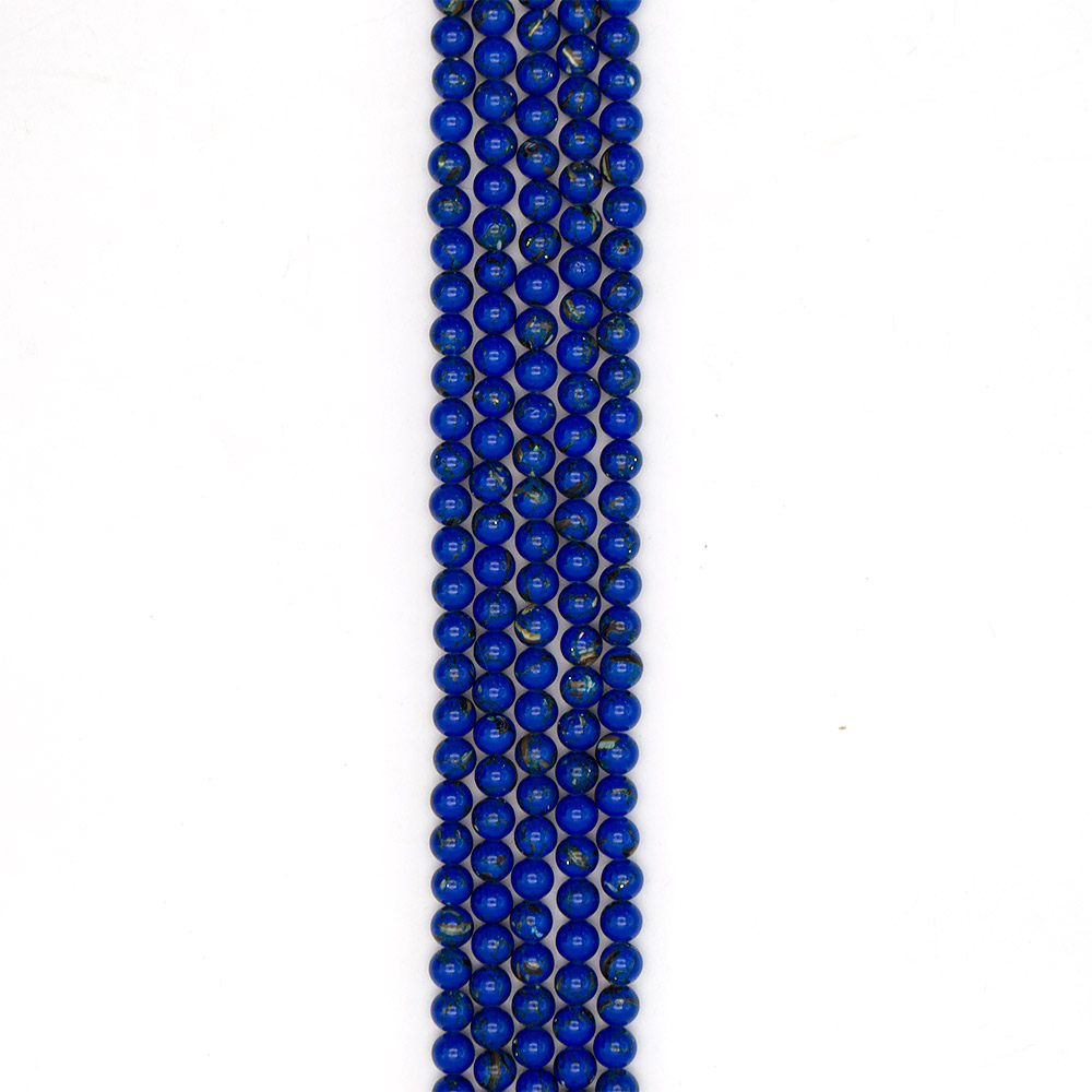 Фото товара мозаика синяя с включением гелиотиса 8 мм