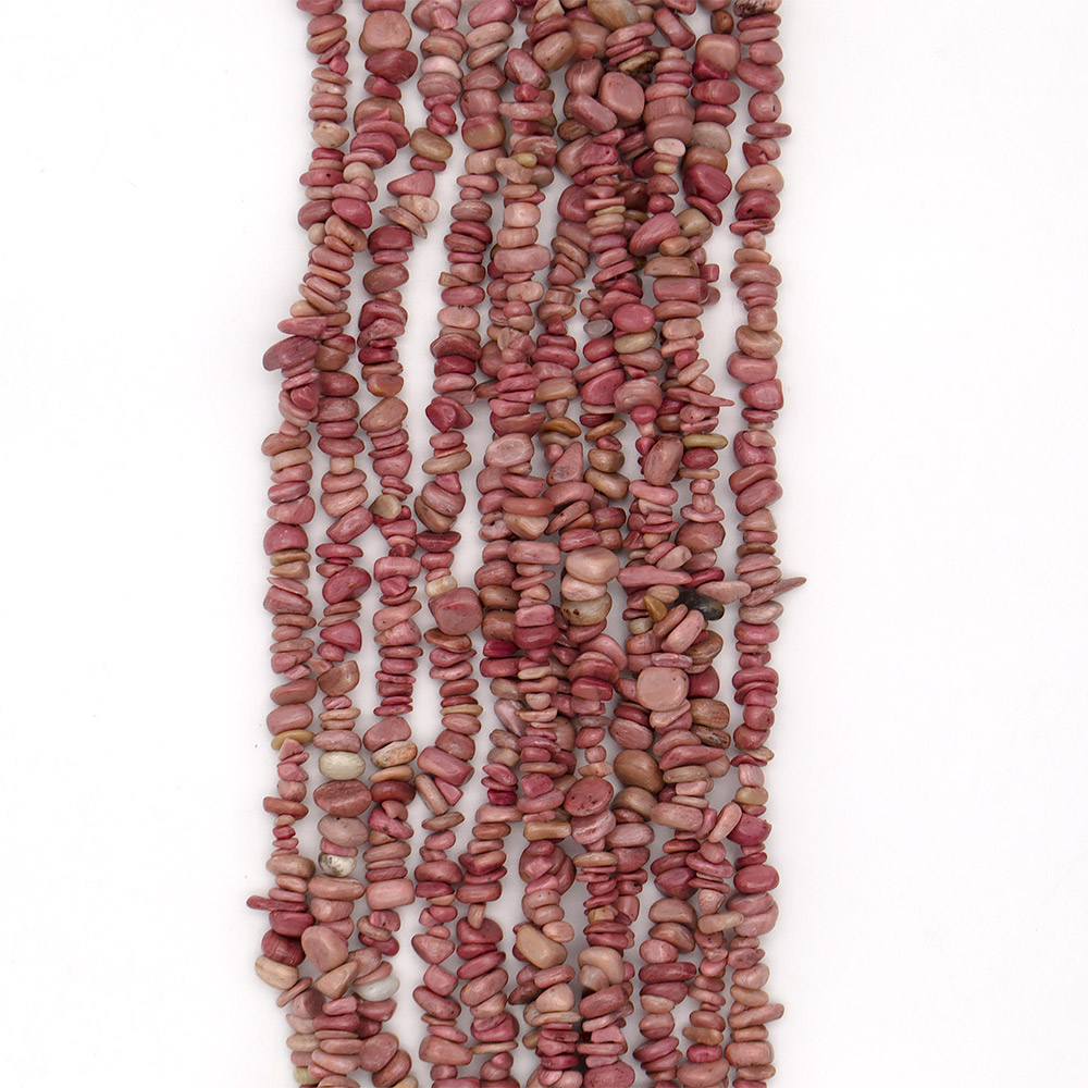 Фото товара родонит розовый крошка закругленная