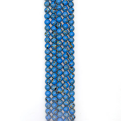 Мозаика голубая с включением гелиотиса 10 мм