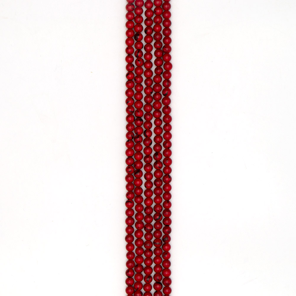 Фото товара мозаика красная с включением гелиотиса 6 мм