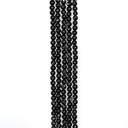 Мозаика черная с включением гелиотиса 8 мм