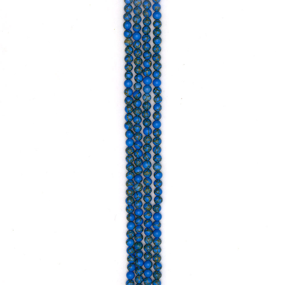 Фото товара мозаика голубая с патиной 6 мм