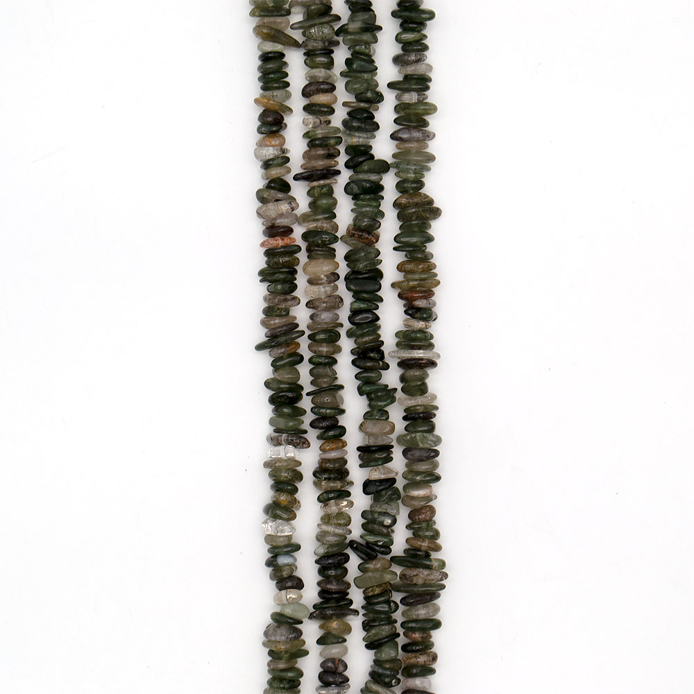 Фото товара рутиловый кварц зеленый слайсы 4*10 мм