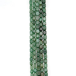 Авантюрин зеленый натура галтовка "кирпичик" 13*9 мм