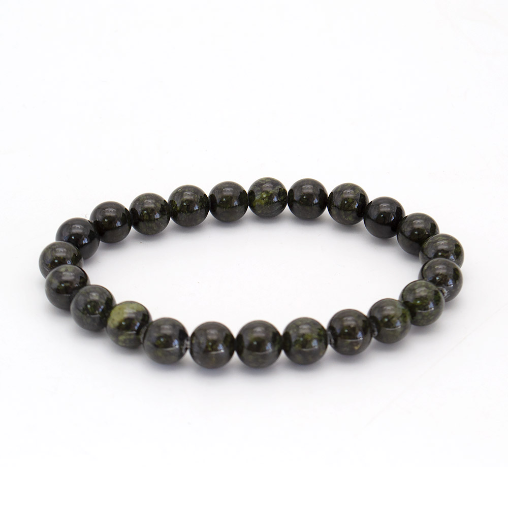 Фото товара браслет из змеевика 8 мм