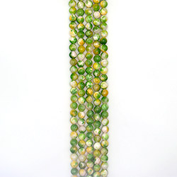 Кальцит пигментированный зеленый с желтым 10 мм