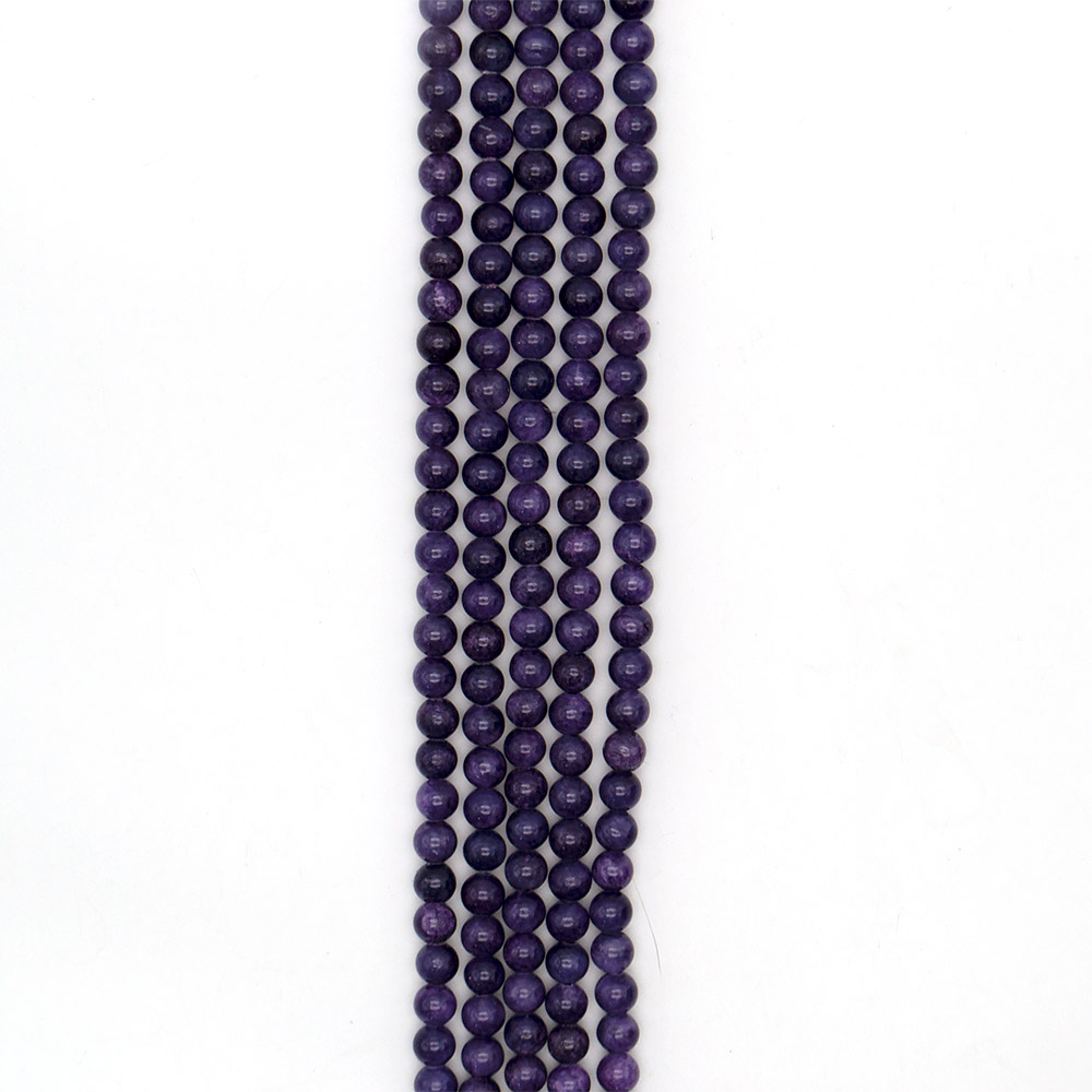 Фото товара кальцит тонированный цвет сапфир 6 мм