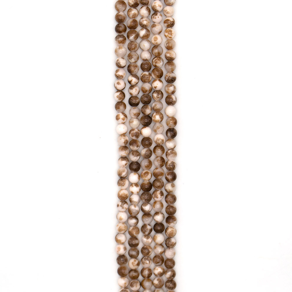 Фото товара кальцит пигментированный коричневый 8 мм