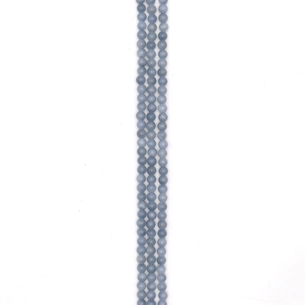 Фото товара кальцит тонированный серо-голубой 6 мм