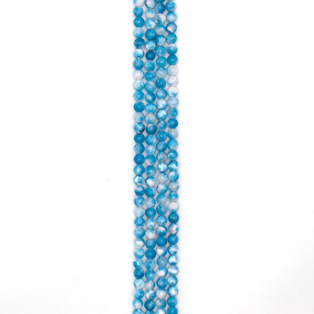 Фото товара кальцит пигментированный голубой 8 мм