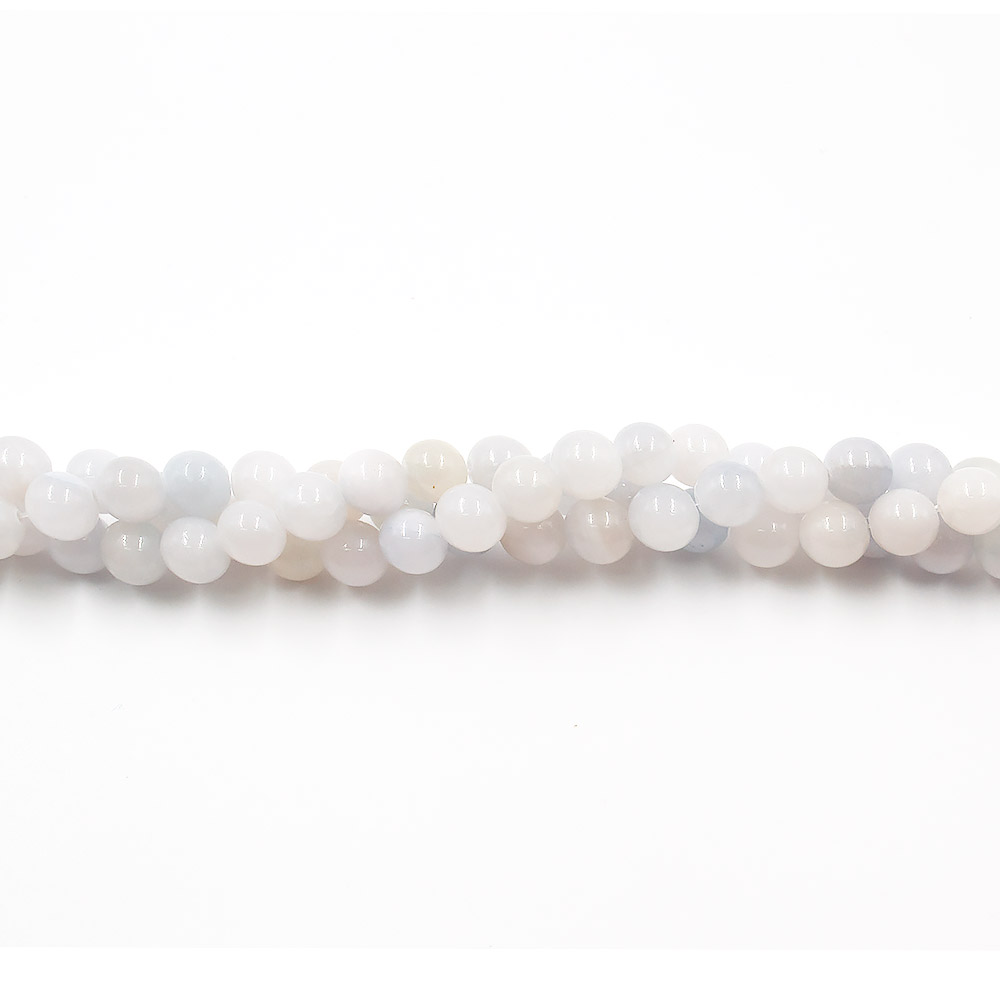 Кальцит тонированный голубой 8 мм