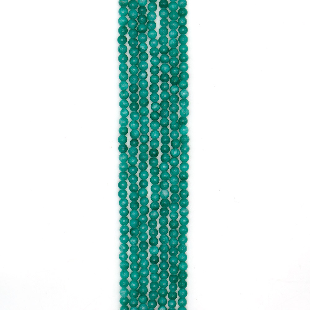 Фото товара кальцит тонированный темно-бирюзовый 6 мм