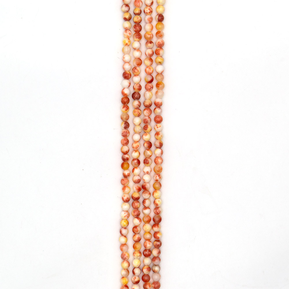 Фото товара кальцит пигментированный оранжевый 6 мм