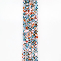 Кальцит пигментированный голубой с оранжевым 10 мм