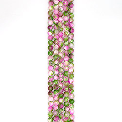 Кальцит пигментированный зеленый с розовым 10 мм