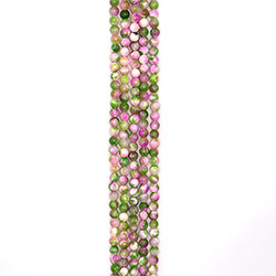 Кальцит пигментированный зеленый с розовым 8 мм