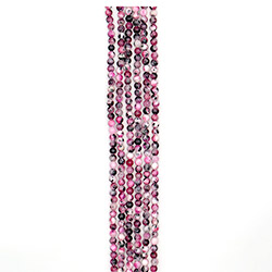 Кальцит пигментированный черный с розовым 6 мм